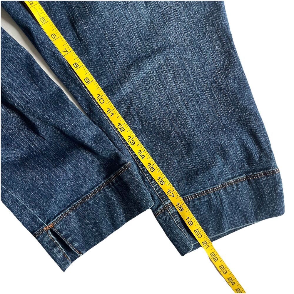 Gloria Vanderbilt Rhea Cwb Capri Blue Jeans Stretch Comfort Waist Womens 12 EUC - Picture 7 of 8